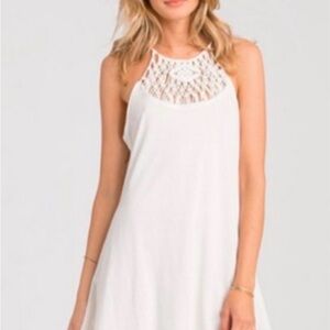 Billabong Ivory Crochet Knitwear Coverup Dress